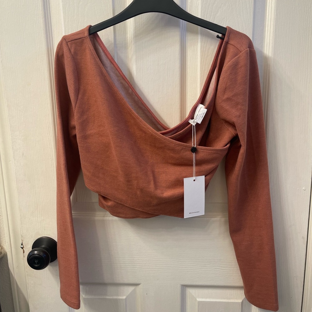 Lovers + Friends asymmetrical crop top. Brand new. Tag attached. From revolve
